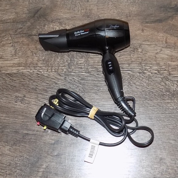 Babylisspro Other - BaBylissPRO Bambino Nano Titanium Travel Hair Dryer Black Good 1000
